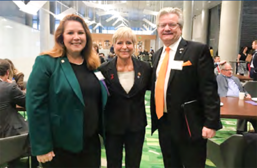 group photo of JD5 event with board members Gioia Gensini and Don Doerr