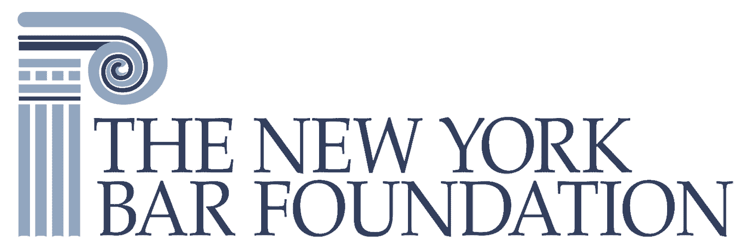 The New York Bar Foundation logo in blue